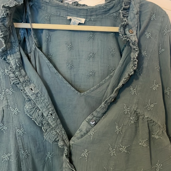 Sundance blue/gray blouse - Picture 6 of 6